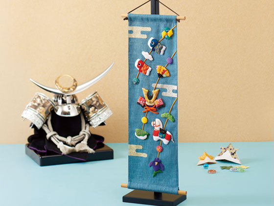 ロングタペストリー・薫風 つるし飾り