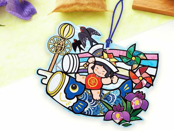 シールはり絵・金太郎のにぎやか節句