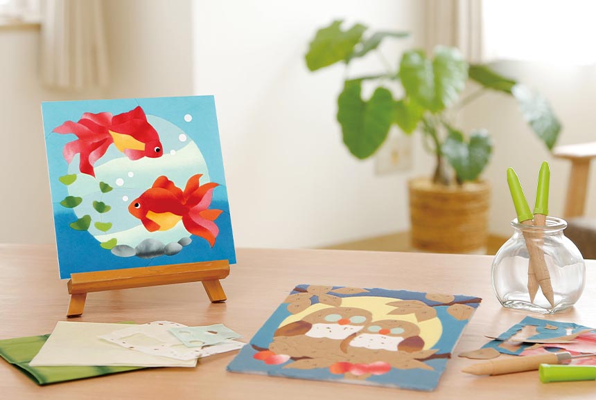和紙のあとり絵・流麗金魚｜株式会社さくらほりきり