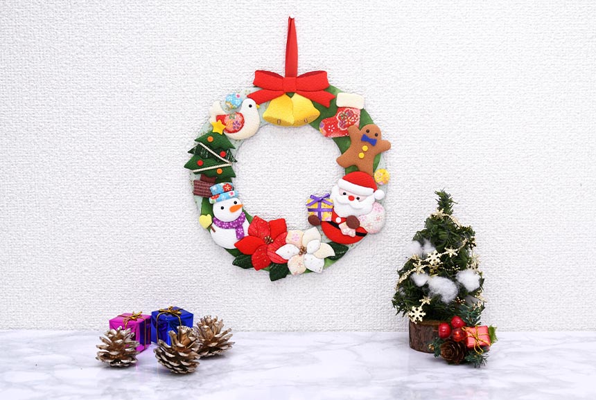 人気絶頂 押絵飾り・クリスマスのリース｜株式会社さくらほりきり その他