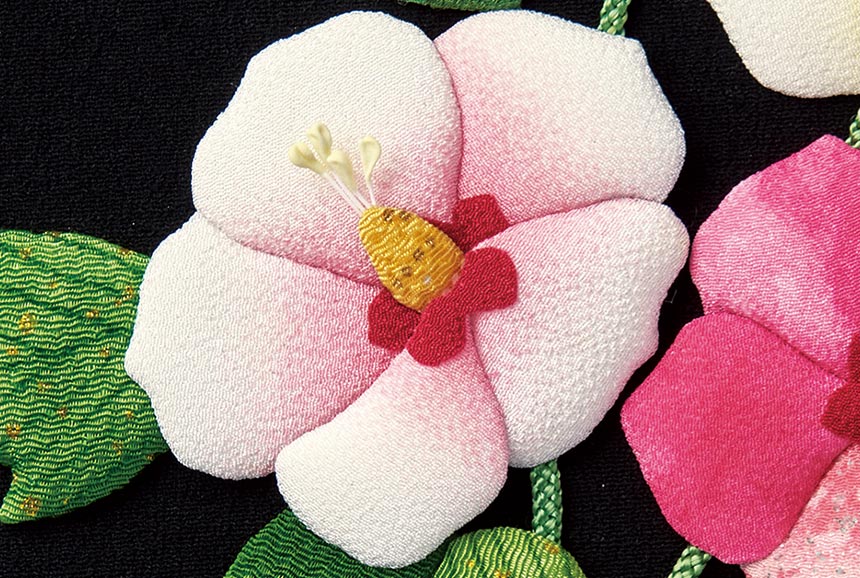 押絵飾り・花歳時記（芙蓉）｜株式会社さくらほりきり