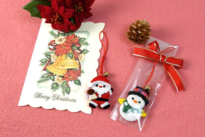 光るクリスマスオブジェ スノーマン オーナメント 雪だるま 人形