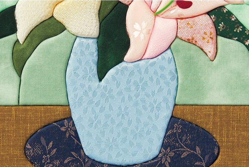 額入りの百合の花です。お気に入りの作品 きめこみ・百合｜株式会社さくらほりきり