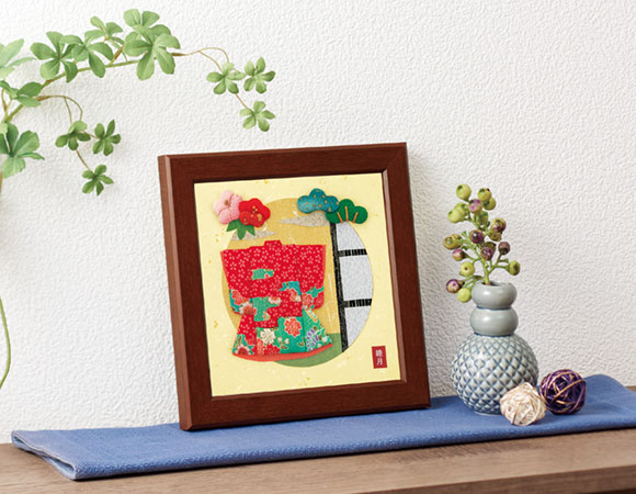 押絵ごよみ・一月（春着飾り）