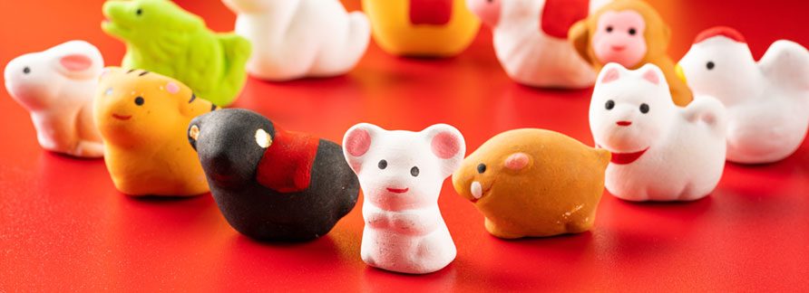 干支飾りを贈る