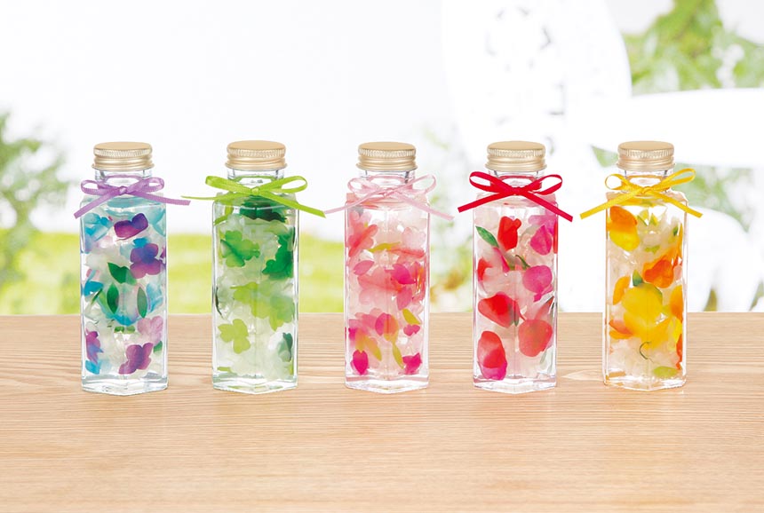 ハーバリウム透明シール やるせな 