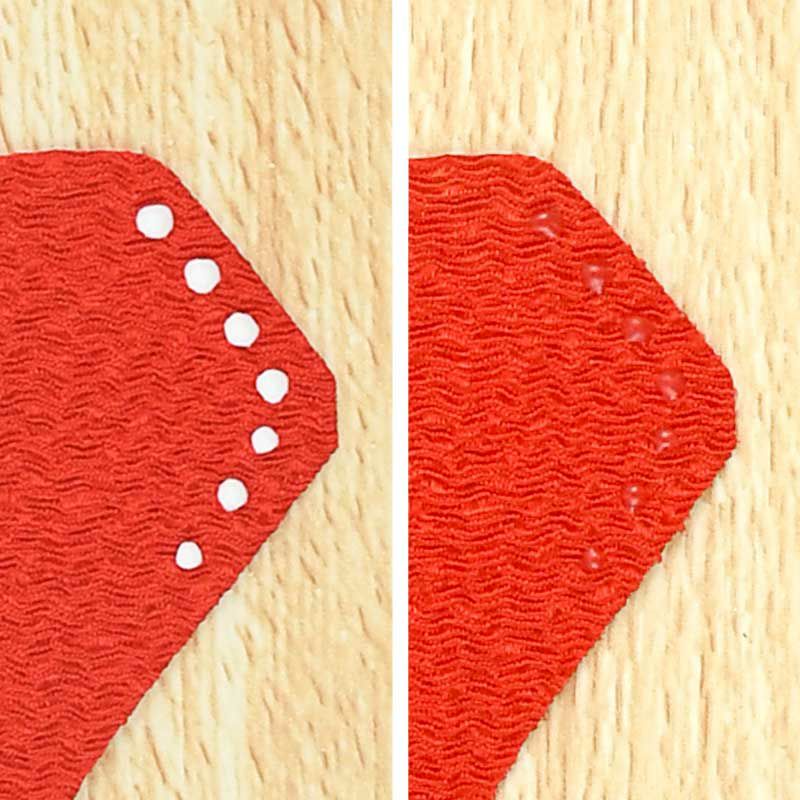 乾くと透明で、付きが良いいので作業効率アップ