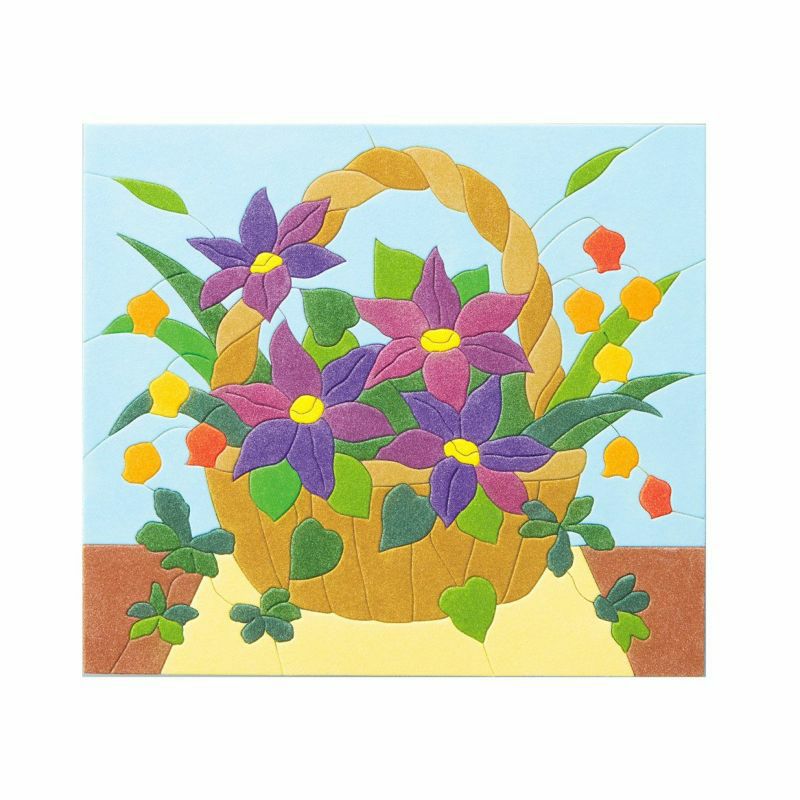 粉具藝術・鐵線蓮花籃