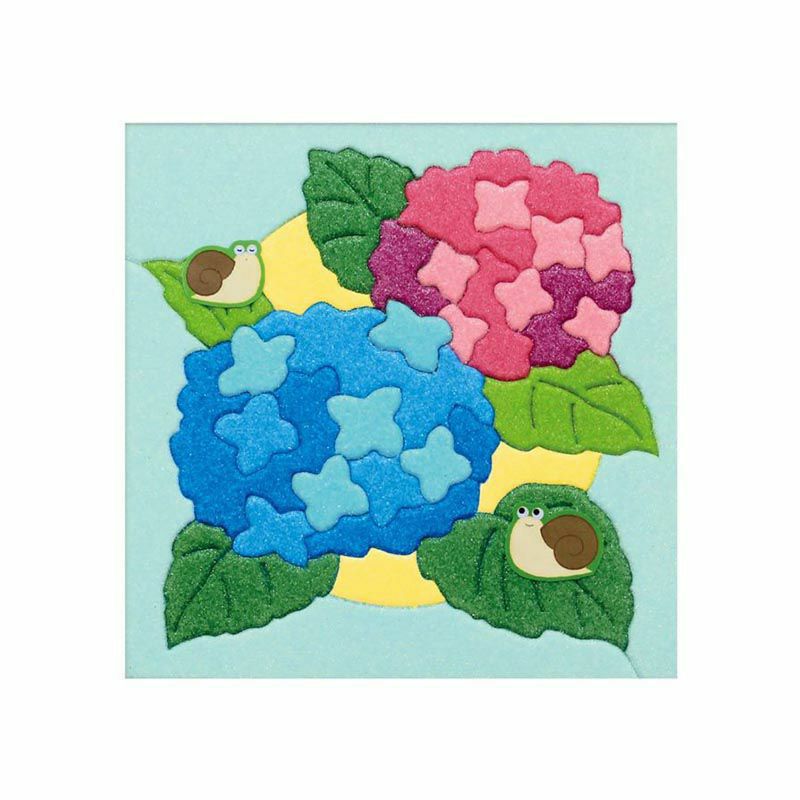 粉末美術・五彩繡球花