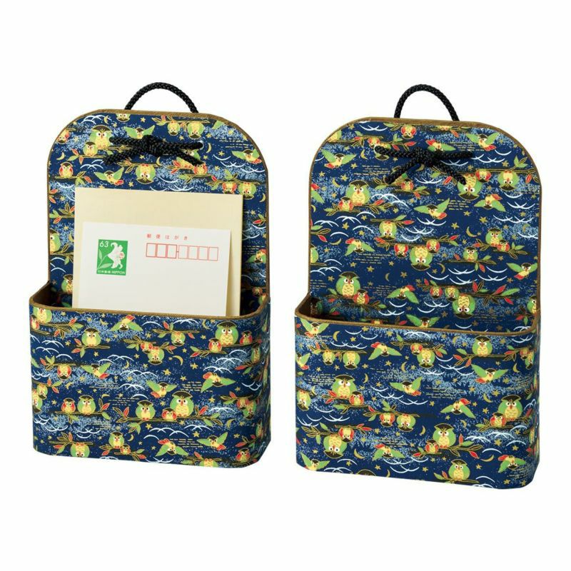【良品】軽井沢彫り 壁掛け式 2段 レターケース/はがき入れ 桜彫り 小物収納 レターポケット｜株式会社さくらほりきり