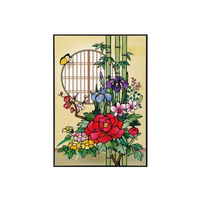 円窓の四季の花