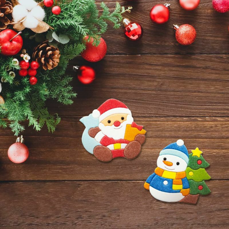 型抜きパウダーマグネット・N（サンタ＆スノーマン）｜株式会社さくら