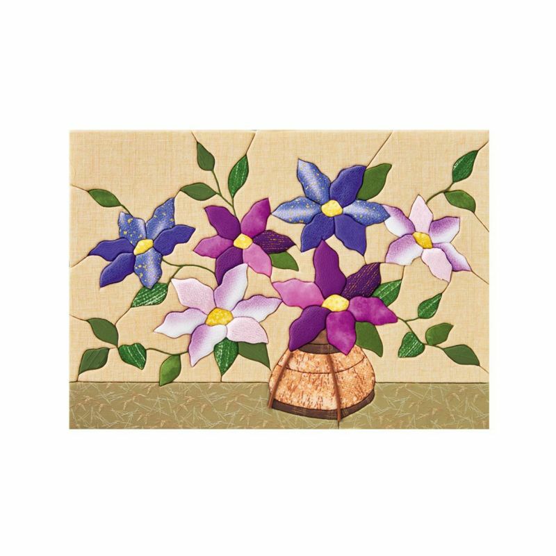 精緻特大・竹籃的鐵線蓮