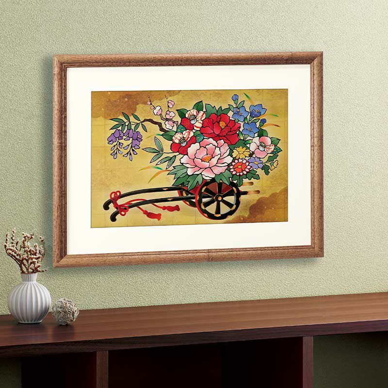 期間限定！着払→送料込】 三ッ持啓 さくらんぼ オーバル 花柄