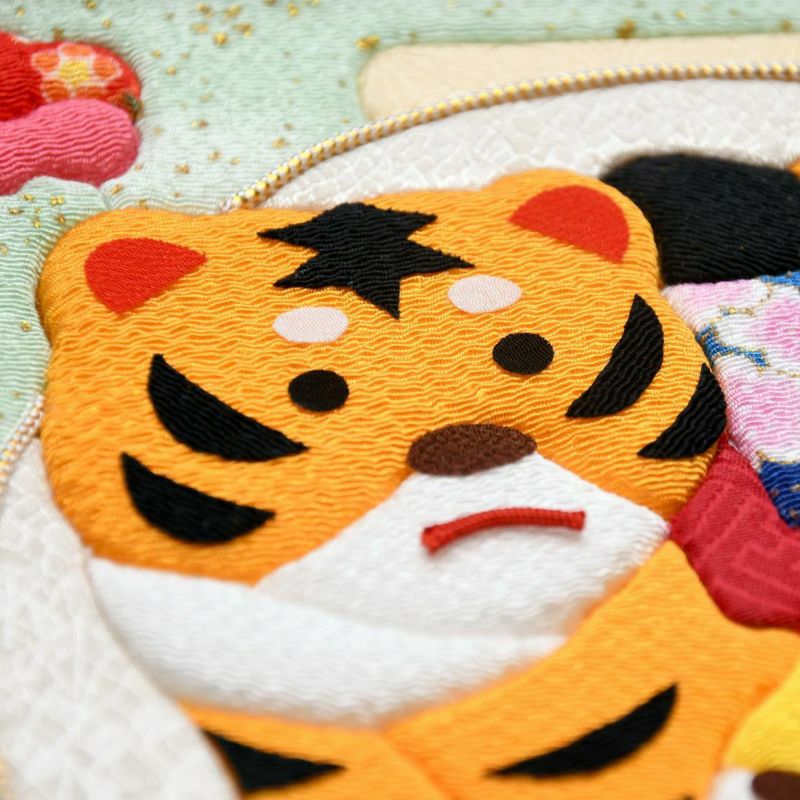 きめこみ・招福親子とら（絵柄のみ）｜株式会社さくらほりきり