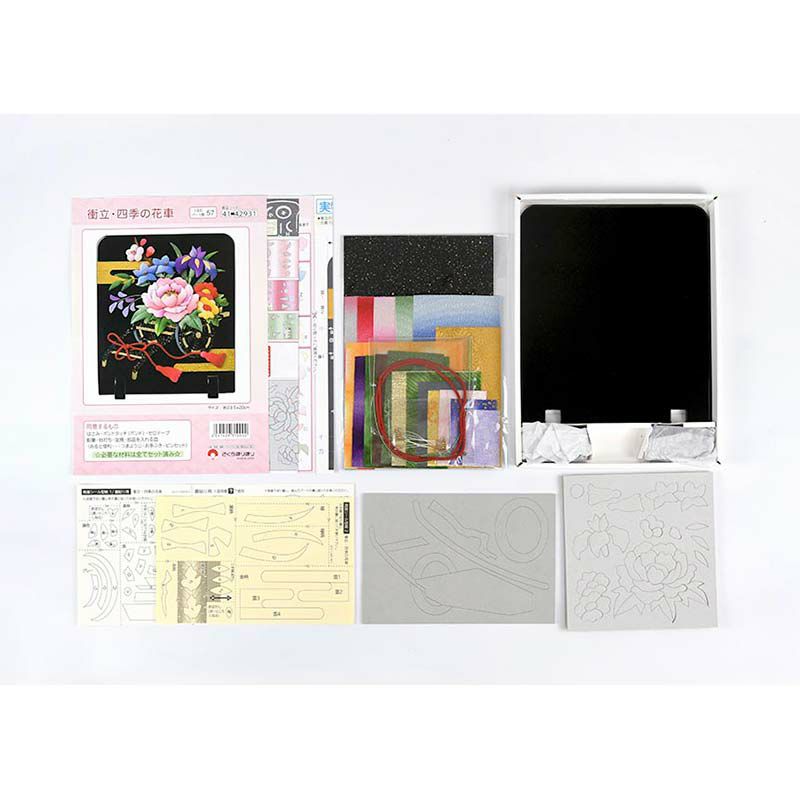 衝立・四季の花車｜株式会社さくらほりきり