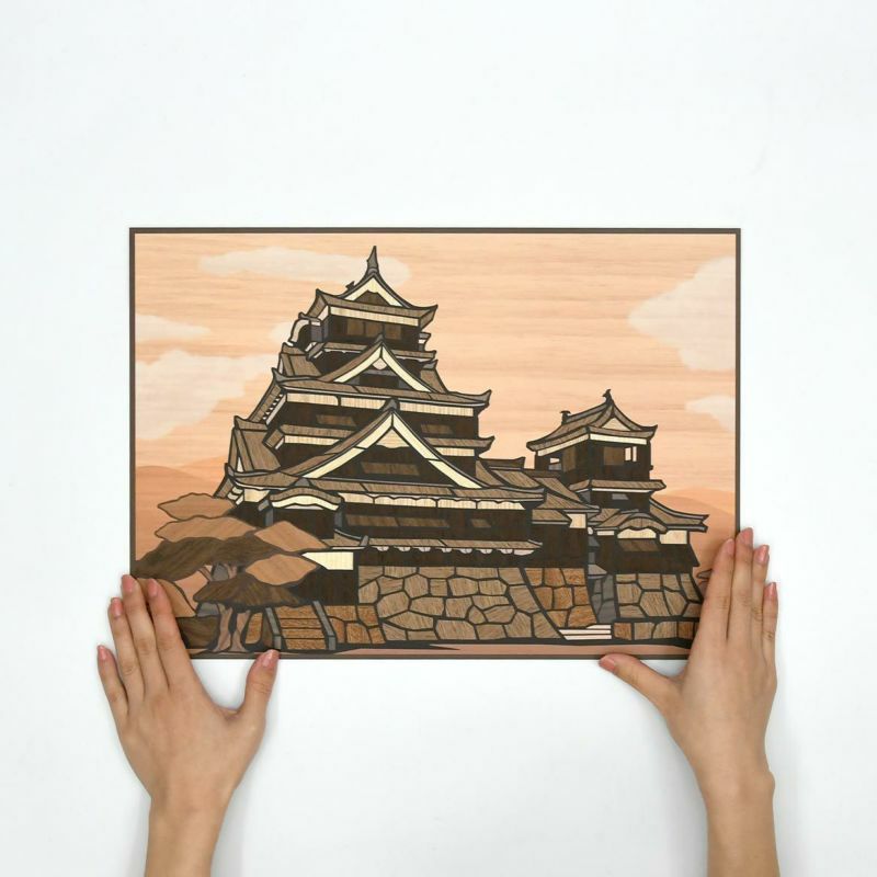 熊本城の切り絵 日本の城シリーズ」型紙付き図案（切り絵用） | 伊勢型紙専門店