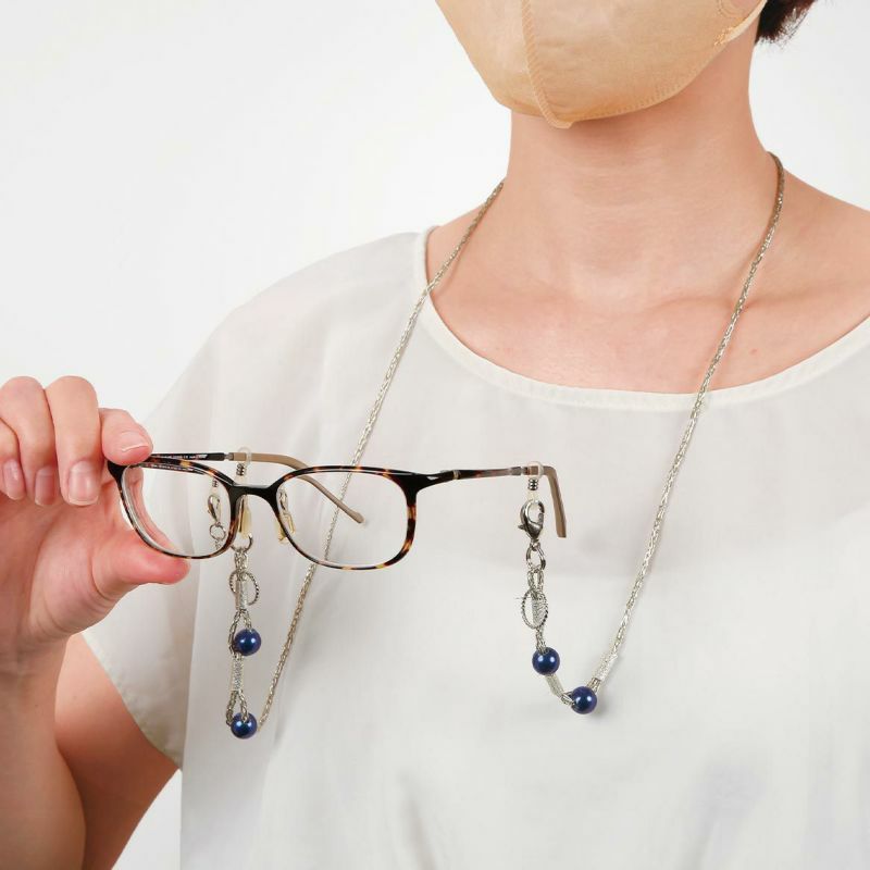 マスクチェーン ☆シルバー製 マスクチェーン メガネチェーン クロス