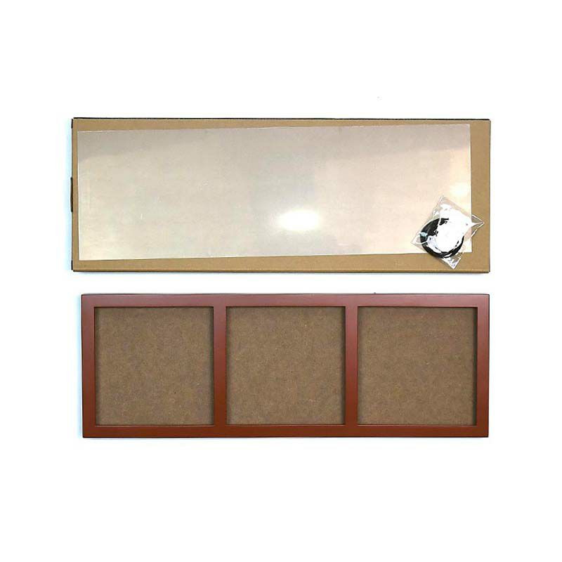 額本体、透明アクリル板、額ひも、背板、額箱