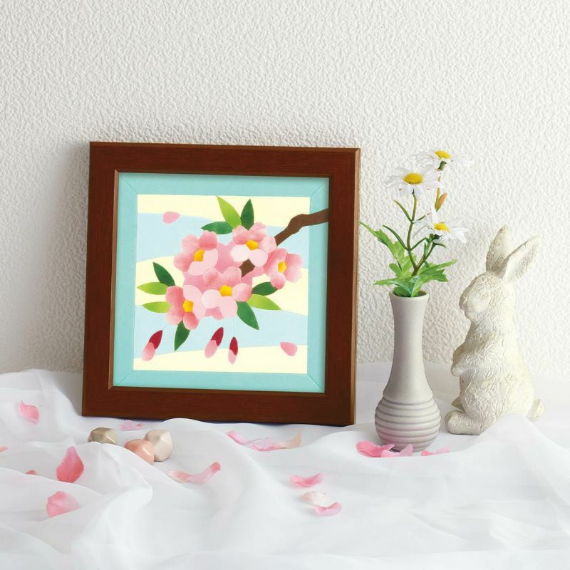 和紙のあとり絵・零れ桜|株式会社さくらほりきり さくらほりきり 1 2友禅和紙 1 4友禅和紙 まとめ5枚セット
