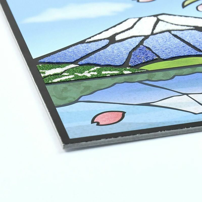 5479【希少品】 模擬切手 実践練習用 富士山と桜 20面入りシート 天然木のさくらあーと・富士山と松｜株式会社さくらほりきり