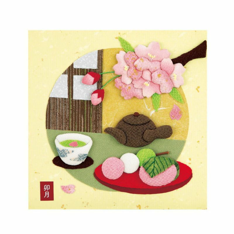 押繪日曆・四月（賞花）