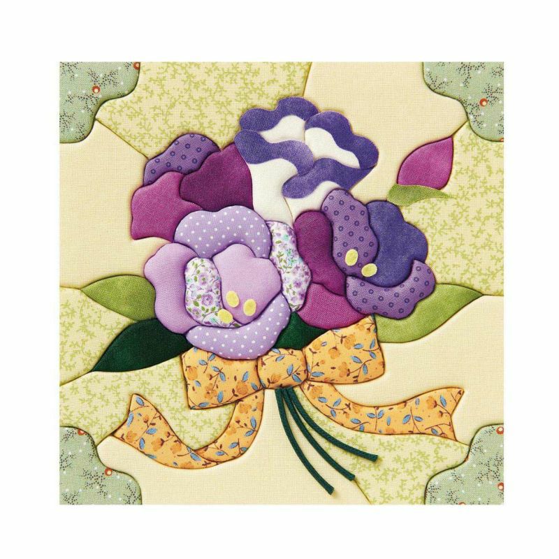 拼布誕生花・土耳其桔梗（7月）