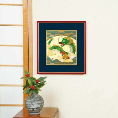 布押絵・富士と吉祥竜 (大色紙)|株式会社さくらほりきり 布押絵・富士と吉祥竜 (大色紙)|株式会社さくらほりきり
