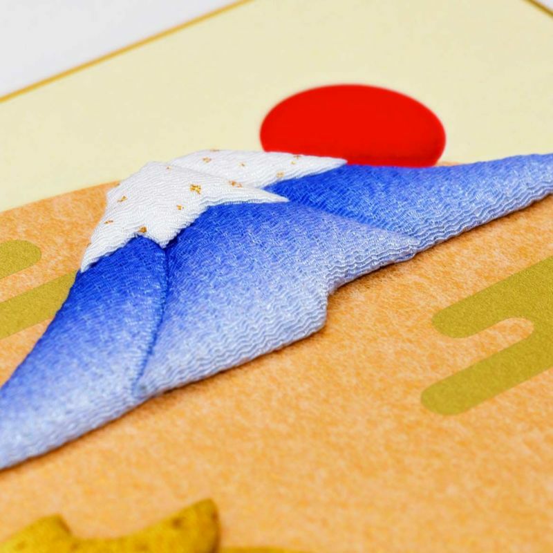 布押絵・富士と吉祥竜 (大色紙)|株式会社さくらほりきり 布押絵・富士と吉祥竜 (大色紙)|株式会社さくらほりきり