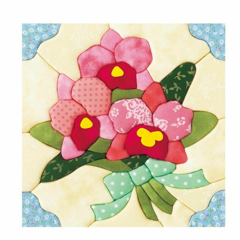 拼布工藝誕生花・卡特蘭（1月）