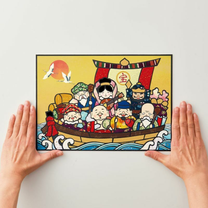 30％OFF】 メタリックアート 電鋳（七福神）