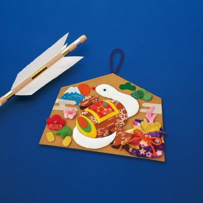 ショップレビュー ランキング 布押絵・梅花瓢箪へび（短冊）｜株式会社さくらほりきり 工芸品
