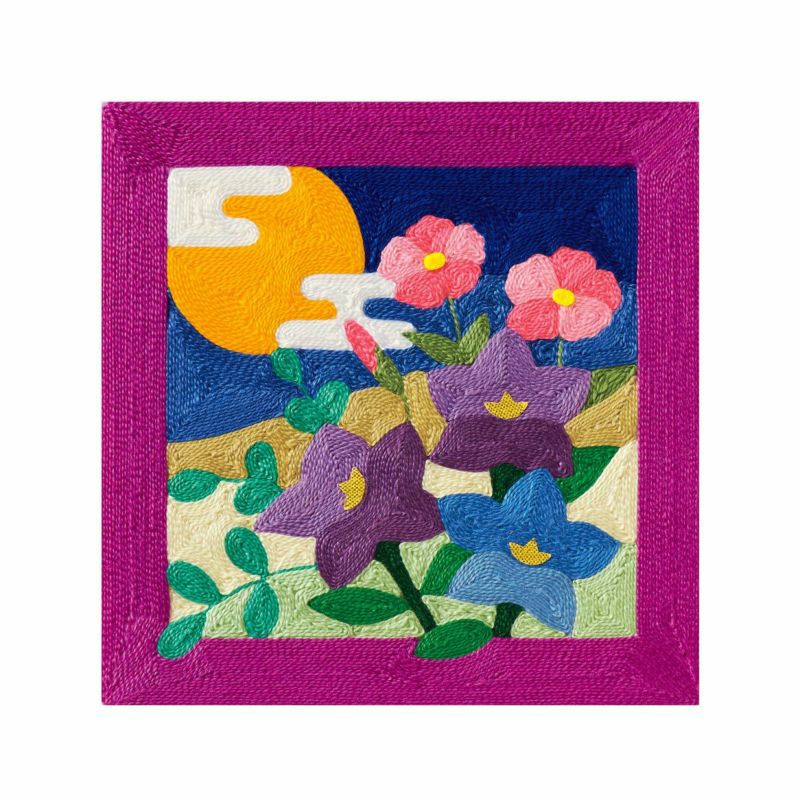 刺繍糸の絵・秋の夜長｜株式会社さくらほりきり