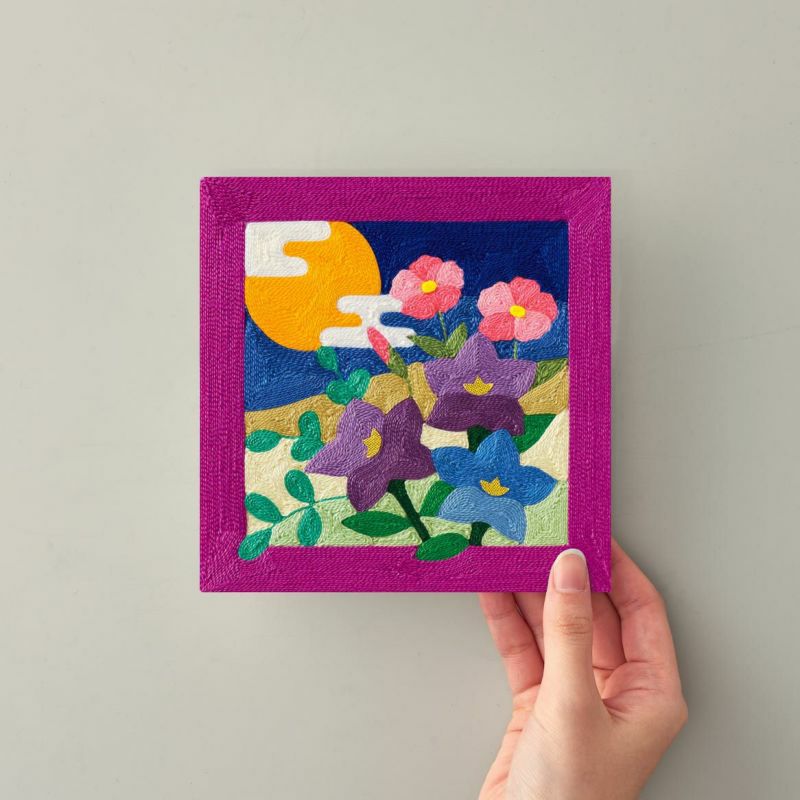 刺繍糸の絵・秋の夜長｜株式会社さくらほりきり