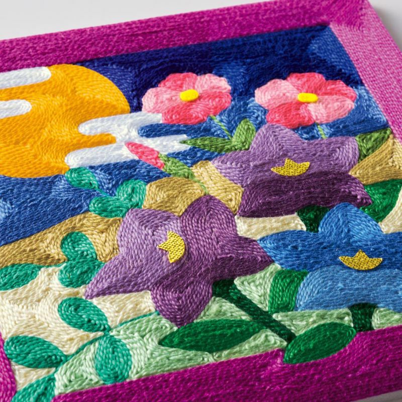 刺繍糸の絵・秋の夜長｜株式会社さくらほりきり