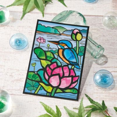 涼しげな切り絵風の絵柄が素敵です