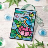 涼しげな切り絵風の絵柄が素敵です