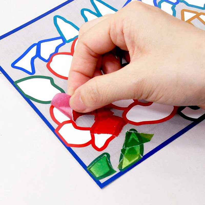 シールは貼りはがしができます