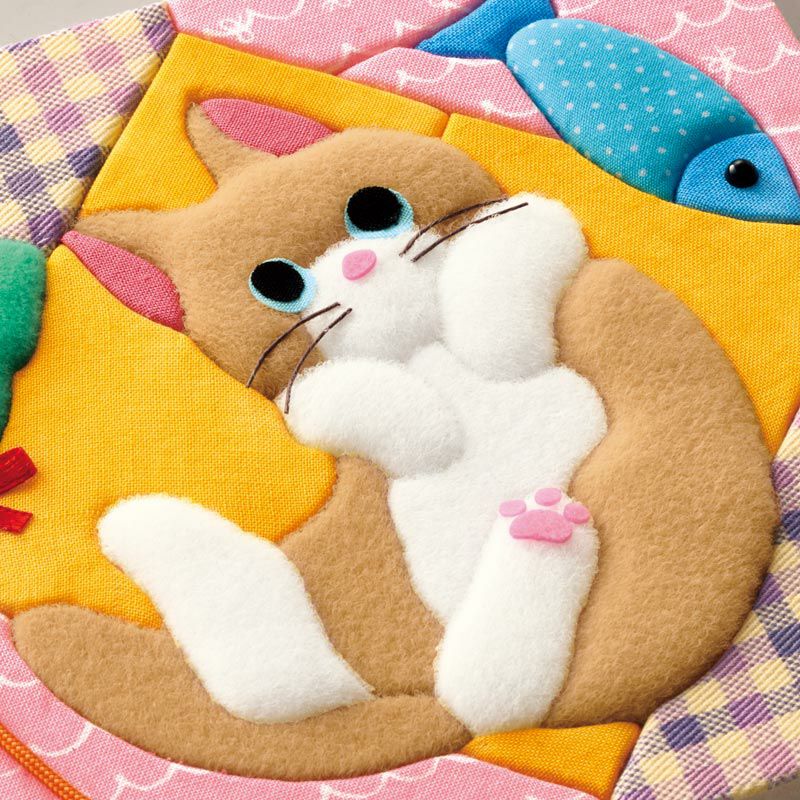 ふわふわの子猫をわた布で表現