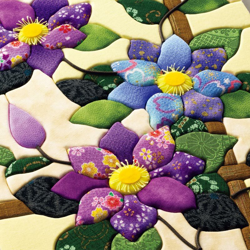 つるの部分はミゾに沿って貼ります