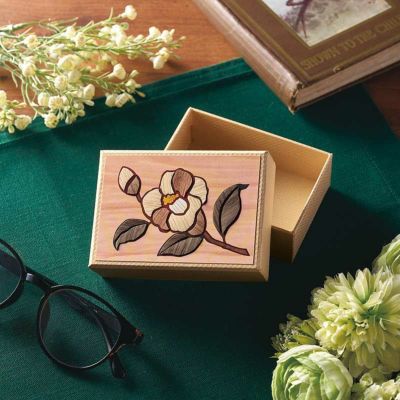 天然木 薪割り 手提げ木箱 小箱 手造り 木工小物入れ