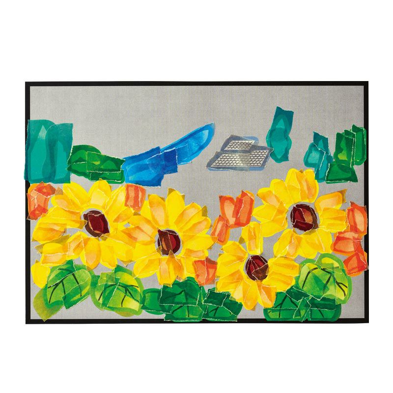 下絵にシールを貼った状態