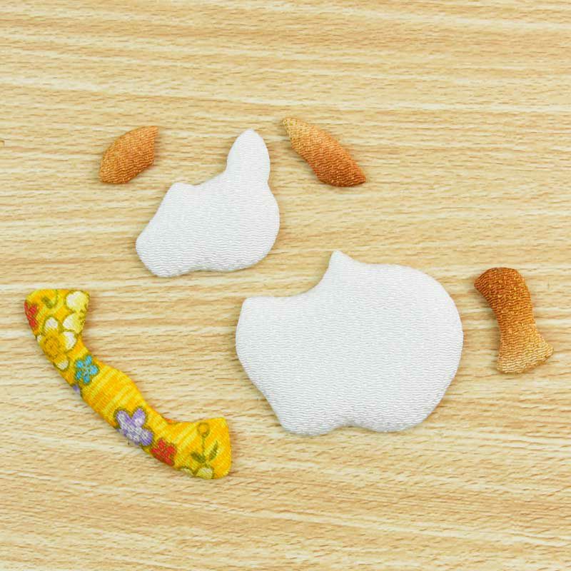 大きめのパーツでくるみやすい