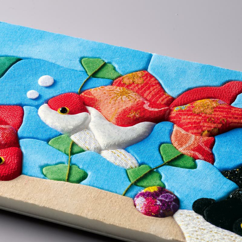 パッチワーク風の立体感のある仕上がり