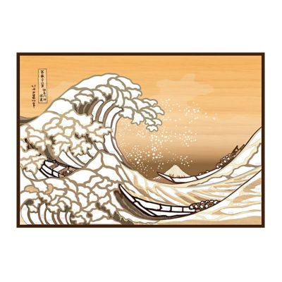 100%正規品 天然木のさくらあーと・神奈川沖浪裏｜株式会社さくらほりきり 絵画