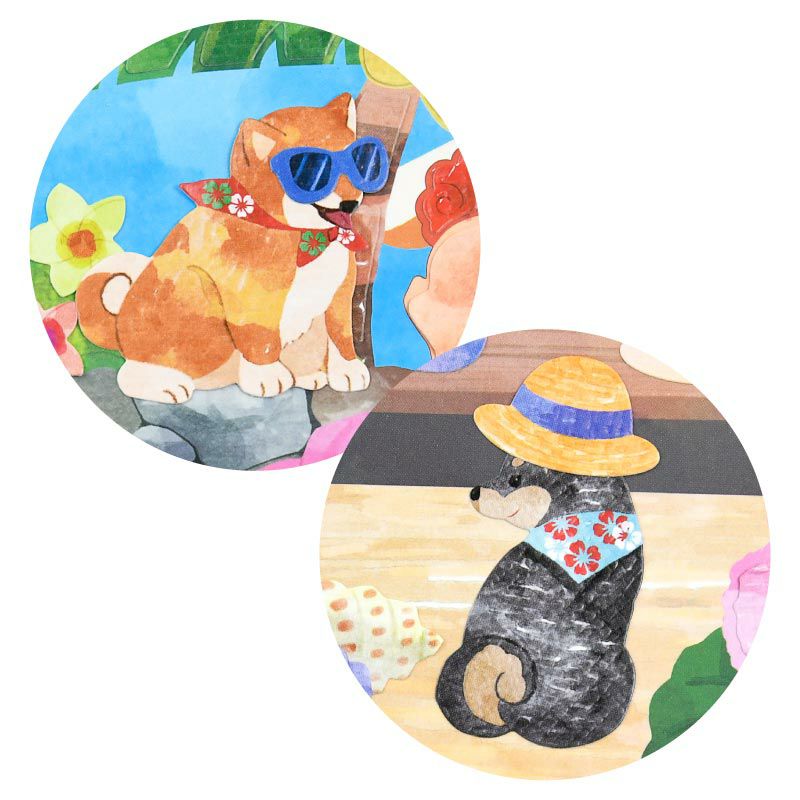 シールはり絵・犬の旅（沖縄）｜株式会社さくらほりきり