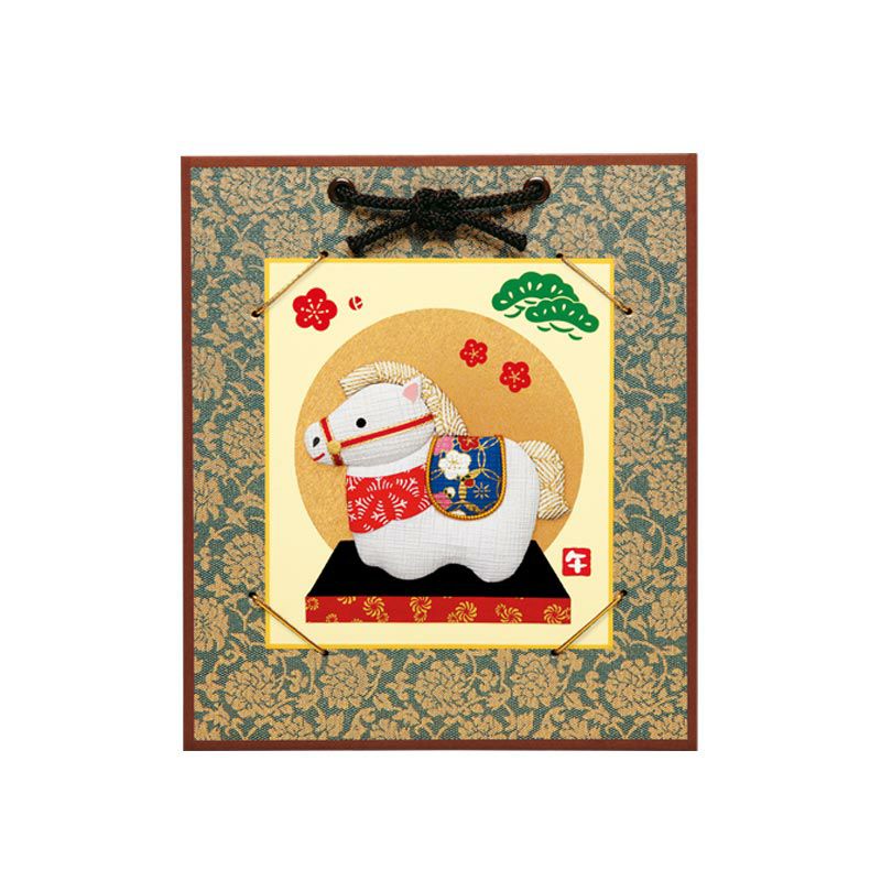 額装イメージ（1/4どんす色紙掛（紺））