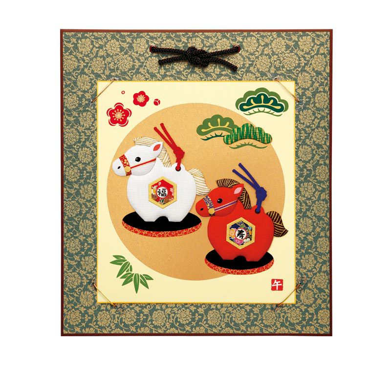 額装イメージ（どんす色紙掛（紺））