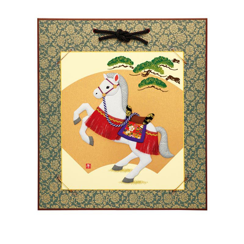 額装イメージ（どんす色紙掛（紺））