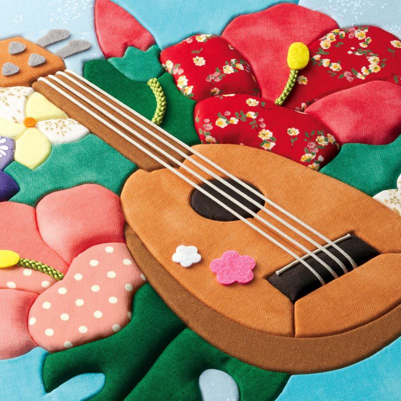 パッチワークキルト風の立体感のある仕上がり